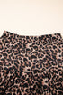 Reversible Leopard Floral Ruffle Hem Southern Maxi Skirt